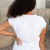 Amala White Raglan Top