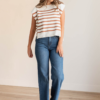 Amanda Medium Wash High Rise Straight Jeans