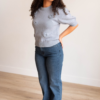 Amanda Medium Wash High Rise Straight Jeans