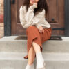 Amara Taupe Floral Sweater