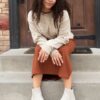 Amara Taupe Floral Sweater