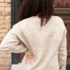 Amara Taupe Floral Sweater