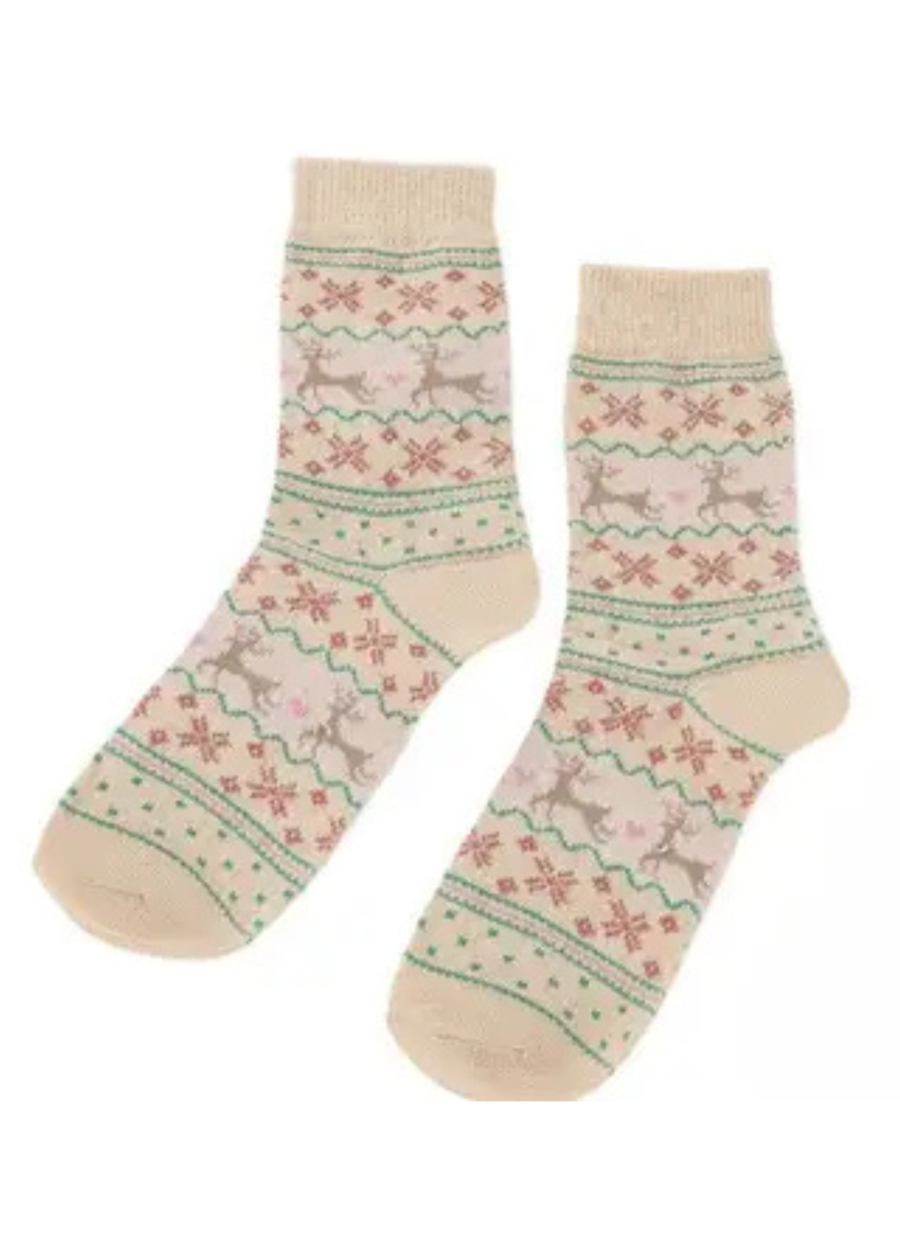 AmariBeigeSnowflakeSocks.png Amari Beige Snowflake Socks