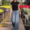 Amber Wide Leg Denim Pants
