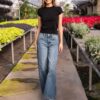 Amber Wide Leg Denim Pants