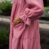 Amelia Pink Long Sleeve Dress