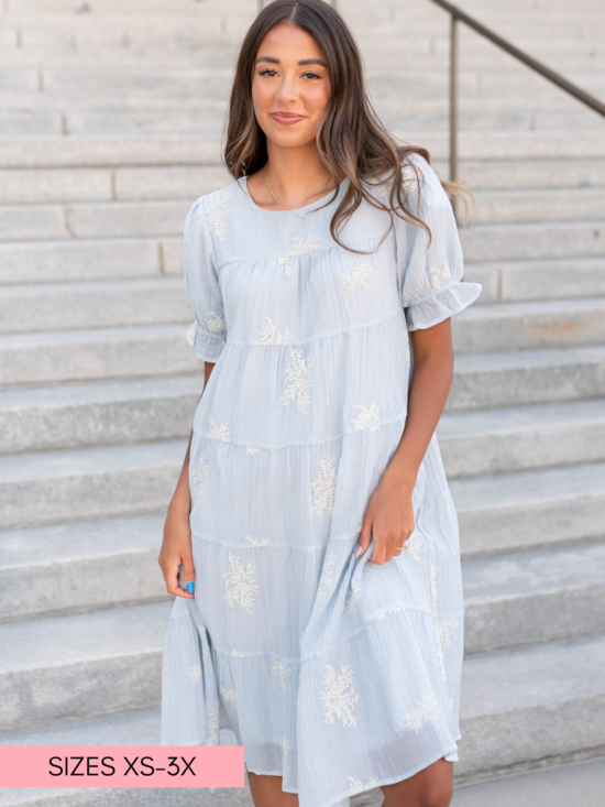 Amiri Soft Blue Dress