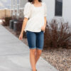 Angelina Cream Ruffle Top