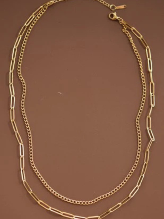 Anika 18K Gold Layered Chain Necklace