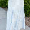 Anita Blue Pinstripe Skirt