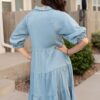 Anna Chambray Tiered Dress