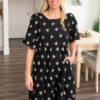 Annabelle Black Embroidred Dress