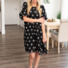 Annabelle Black Embroidred Dress