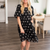 Annabelle Black Embroidred Dress