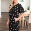 Annabelle Black Embroidred Dress