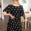 Annabelle Black Embroidred Dress