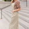 Annalynne Olive Stripe Overalls