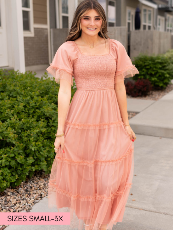 Anneli Dusty Coral Dress