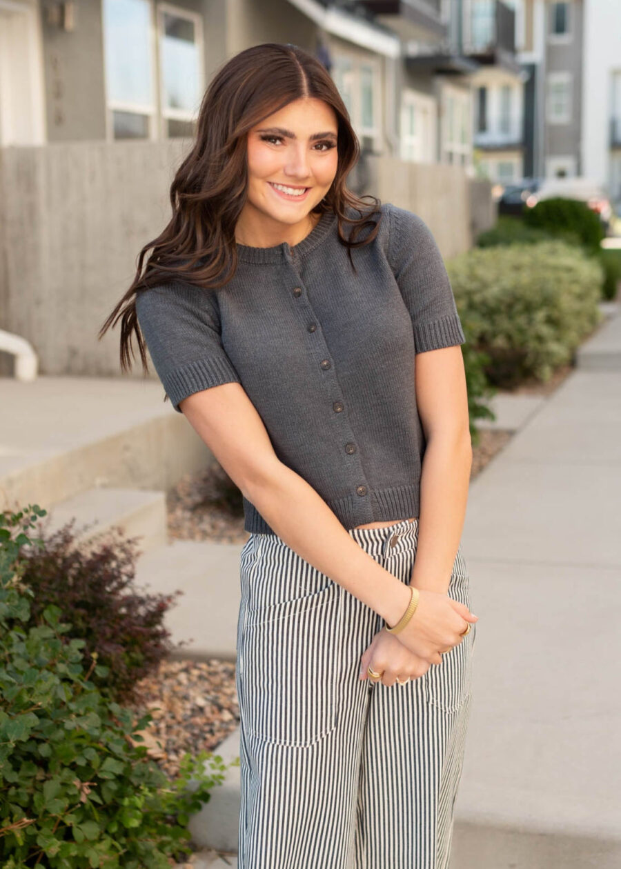 Annette Charcoal Sweater
