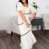 Annika Cream Ruffle Tiered Dress