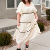 Annika Cream Ruffle Tiered Dress