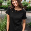 Ari Black Ribbed Top