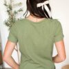 Ari Sage Ribbed Top