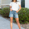 Ari White Ribbed Top
