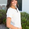 Ari White Ribbed Top