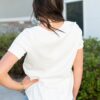 Ari White Ribbed Top
