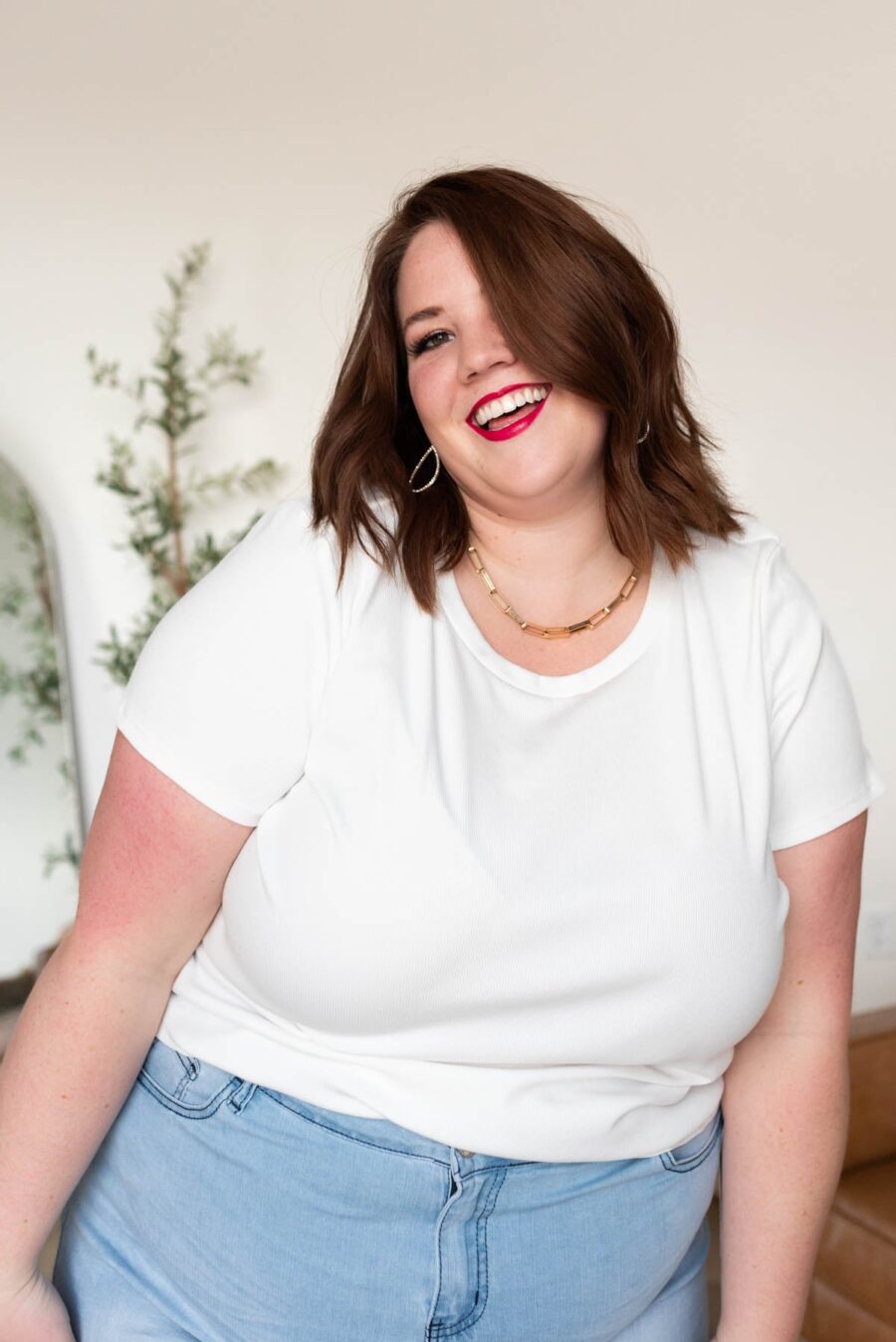 Ari White Ribbed Top