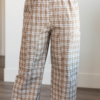 Ariana Coffee Plaid Pants