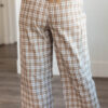 Ariana Coffee Plaid Pants