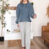 Arianna Chambray Denim Blouse