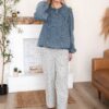 Arianna Chambray Denim Blouse