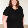 Ari Black Ribbed Top
