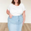 Ari White Ribbed Top