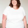 Ari White Ribbed Top
