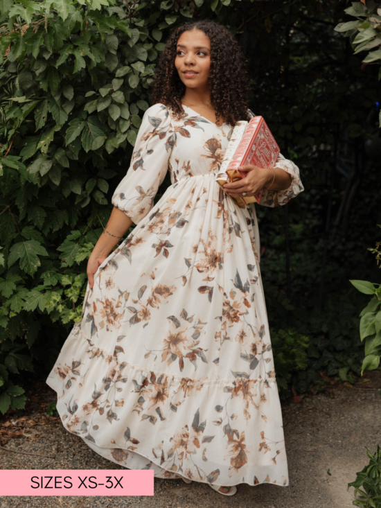 Arielle Soft Pink Floral Dress