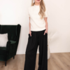 Arya Black Wide Leg Trousers