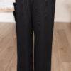 Arya Black Wide Leg Trousers