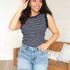 Ashley Navy Sweater Vest