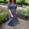 Ashlyn Navy Floral Dress