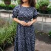 Ashlyn Navy Floral Dress
