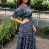 Ashlyn Navy Floral Dress