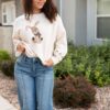 Ashlyn Pattern Cream Sweater