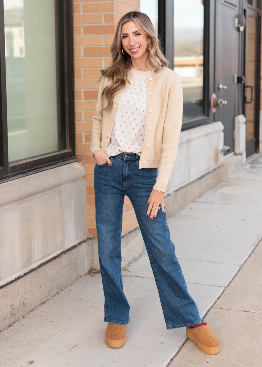 Astrid Taupe Cardigan