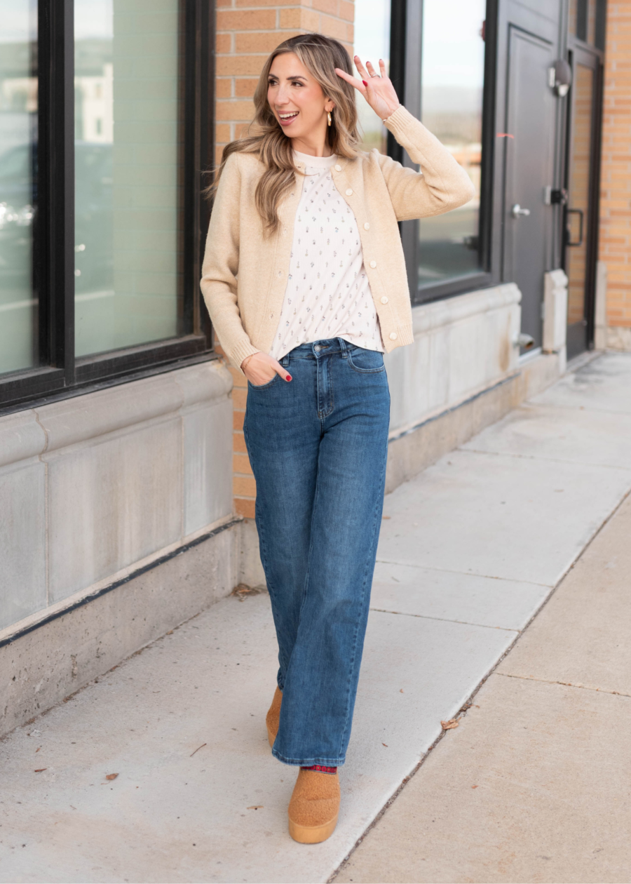 Astrid Taupe Cardigan