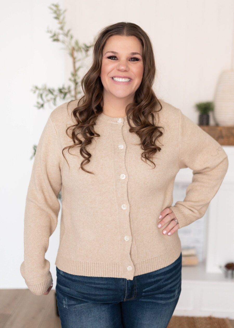 Astrid Taupe Cardigan
