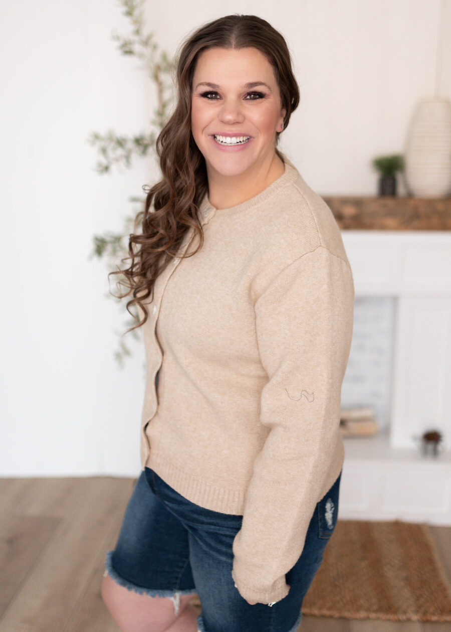 Astrid Taupe Cardigan